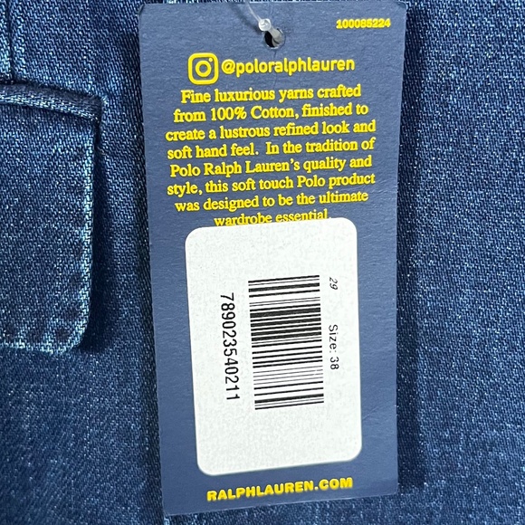 NWT Polo Ralph Lauren Morgan Slim Fit Double Breasted Denim Sport Coat SZ 38R - Picture 11 of 15